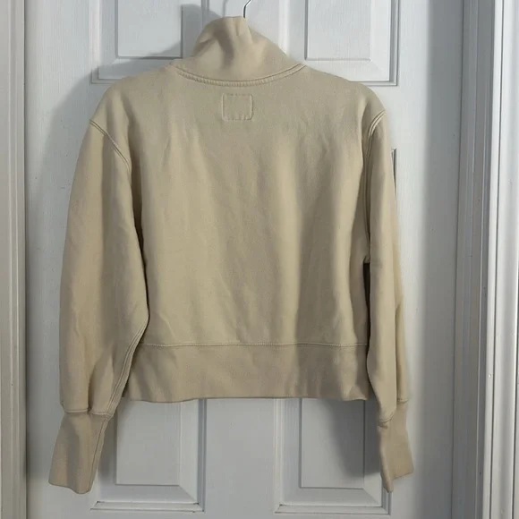 Abercrombie and fitch buttercream mock neck sweatshirt medium - Picture 2 of 4